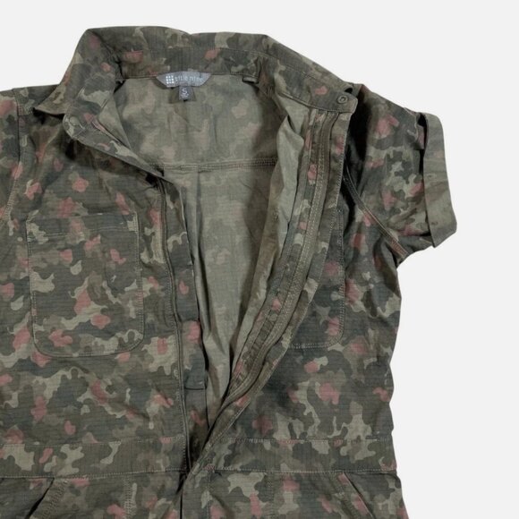 Title Nine Rosie Utility Ripstop Camo Pattern Short Romper Women's size S - Picture 4 of 7